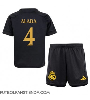 Real Madrid David Alaba #4 Tercera Equipación Niños 2023-24 Manga Corta (+ Pantalones cortos)